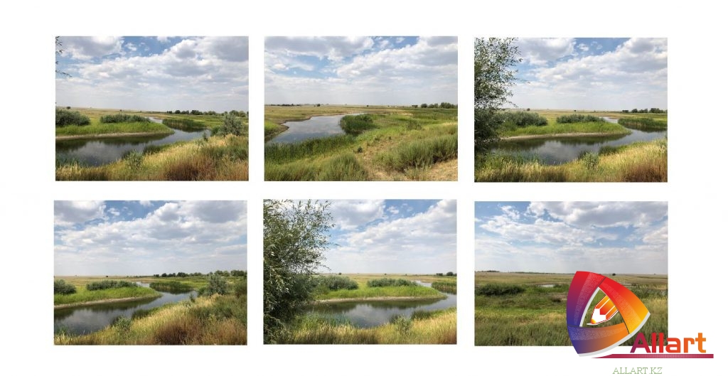 Фотографии хорошего качества западного Казахстана ( Актобе ) равнины, река, степь [JPG]