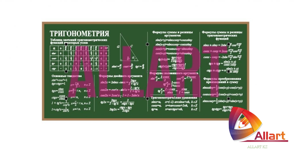 Стенд тригонометрия в векторе [CDR]
