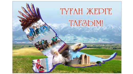 Коллаж Казахстана в стиле беркута [CDR]