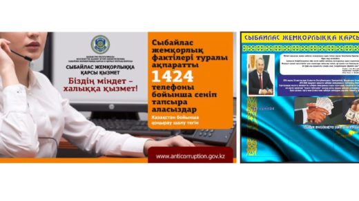 Баннер против коррупции в Казахстане [CDR]