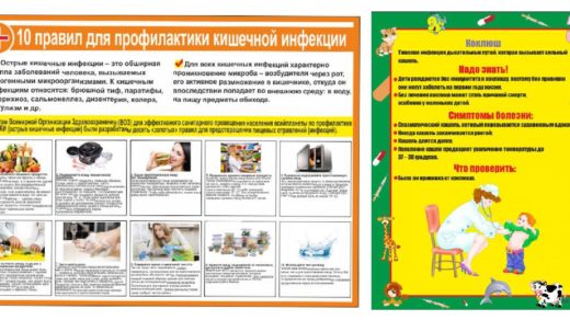 10 правил для профилактики кишечной инфекции, стенд для детского сада коклюш [CDR]