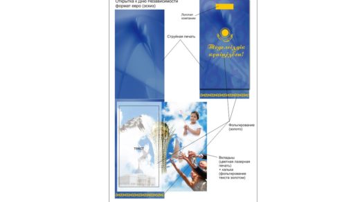 Открытка на день независимости для тиснения [CDR]
