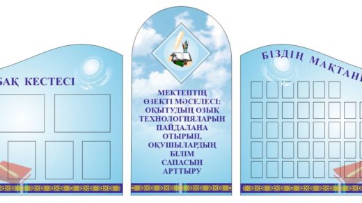 Стенд для школьного коридора в векторе [CDR]