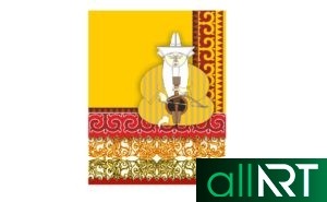 Орнаменты для печати на брелоках, флешках и прочих изделиях, казахстанская сувенирная символика [CDR]