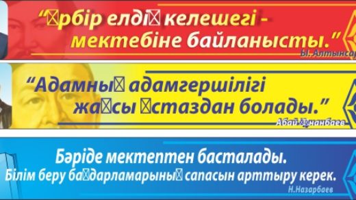 Стенд в длину для школы [2.4x0.32м , CDR]