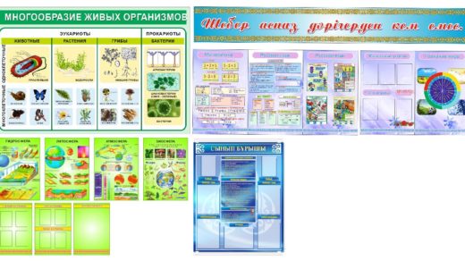 Стенды для школы, география, биология, начальный класс [CDR]