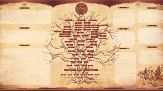 Стенд род казахов, шежире, ру, в векторе [CDR]