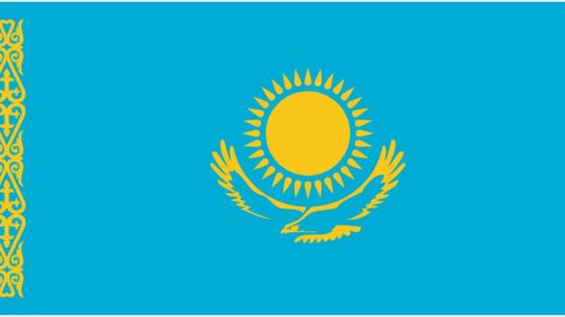 Флаг Казахстана в векторе [CDR]