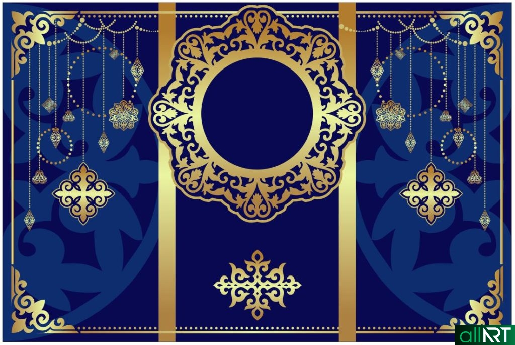 Фон с казахскими орнаментами, казахский фон, казахский орнамент [CDR]