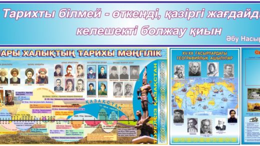 История Казахстана по шкале времени в векторе, временная линия развития [CDR]