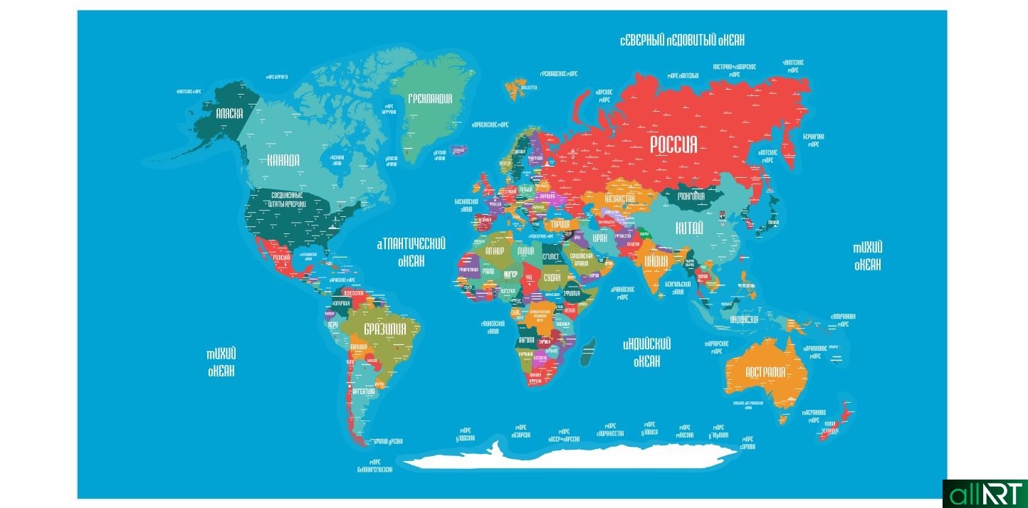 Карта мира анды