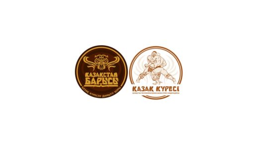 Векторный логотип Казахстан барысы и казахская борьба [CDR]