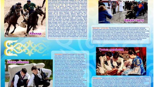 Стенд казахские национальные игры [CDR]