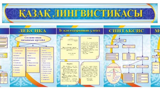 Комплект стендов казахская лингвистика, грамматика, казак лингвистикасы [CDR]