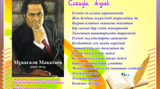 Мукагали Макатаев стенд [CDR]