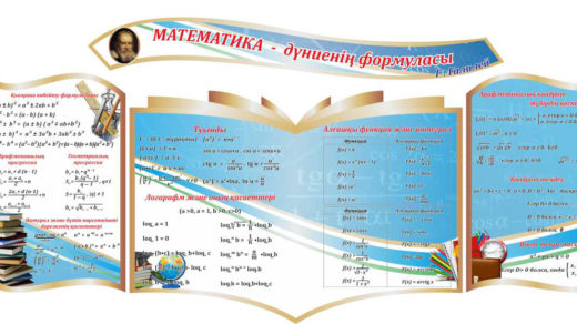 Стенд для кабинета математике на казахском [CDR]