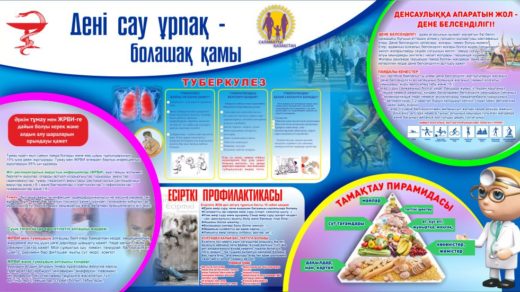 Баннер для поликлиники в векторе, профилактика, здоровая семья [CDR]
