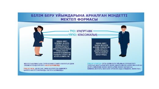 Правила школьной формы на казахском [CDR]