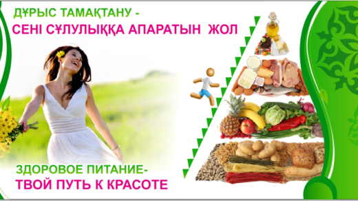 Баннер здоровое питание - путь к красоте [CDR]