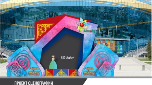 Проект сценография для празднования Наурыза в векторе [CDR]
