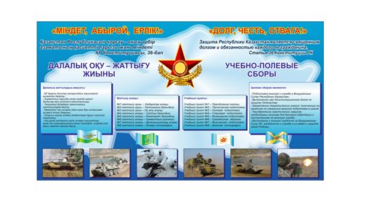 Стенд военные сборы в векторе [CDR]