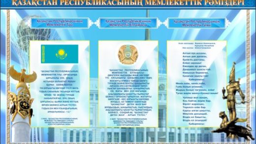 Стенд государственная символика в векторе [CDR]