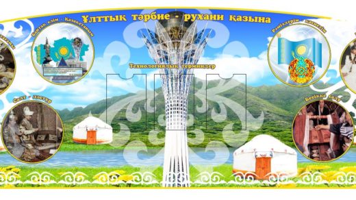 Стенд в коридор о Казахстане в векторе [CDR]