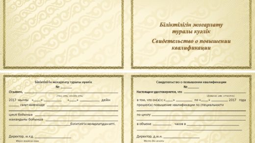 Шаблон свидетельство о повышении квалификации в векторе [CDR]