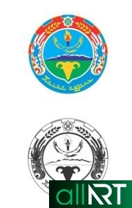 Эмблема логотип Шекара қызметі [CDR]