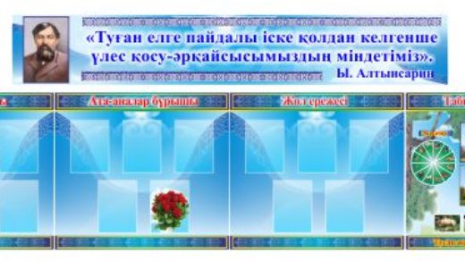 Стенд для школы Ыбырай Алтынсарин [CDR]