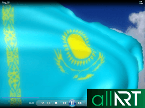 Стенд с Государственной символикой Казахстана , РК [CDR]
