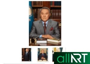 Слова Назарбаева, Баннер с картой Казахстана, Астана [CDR]