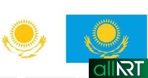 Футажи Казахстанского флага, герба, тенге РК [MOV]