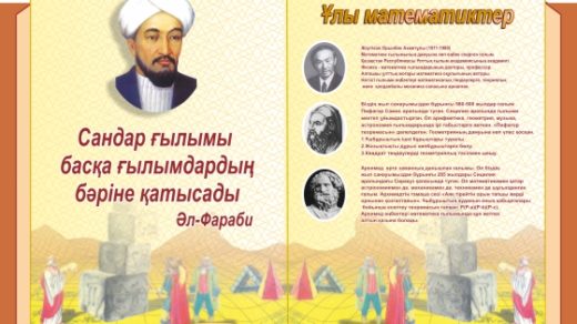 Стенд в виде книги Аль-фараби на казахском в векторе [CDR]