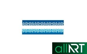 Шапка для сайта, лента с казахским орнаментом, нурлы жол [CDR]