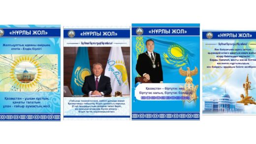Баннера Нурлы жол Казахстан РК в векторе [CDR]