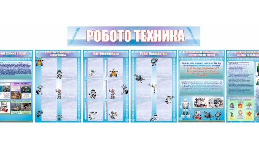 Стенд робототехники с кармашками [CDR]