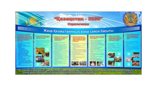 Стенд стратегия Казахстан 2050 [CDR]