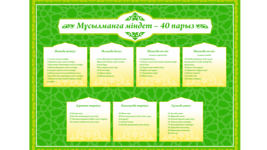 Мұсылманға міндет - 40 парыз [CDR]