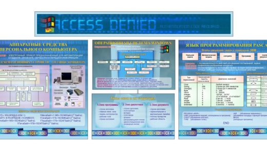 Стенд по информатике на русском языке [CDR]