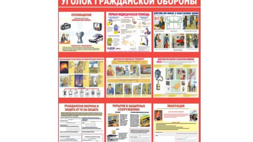 Стенд уголок гражданской обороны [CDR]