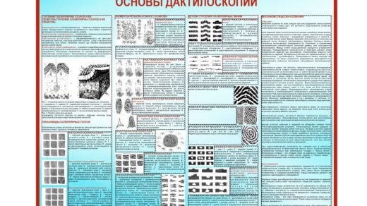 Стенд для школы полиции, основы дактилоскопии [CDR]