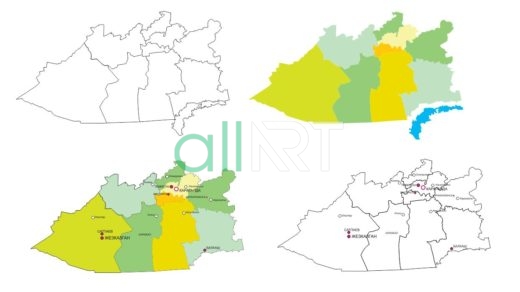 Карта Карагандинской области [CDR]