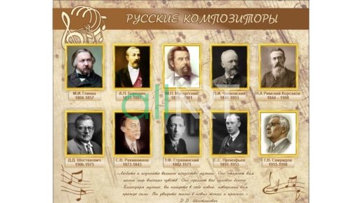 Стенд русские композиторы [CDR]