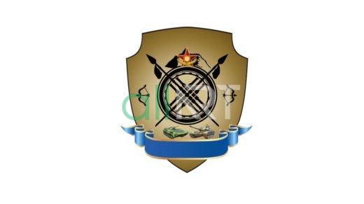 Логотип военной тематики с шаныраком  [CDR]