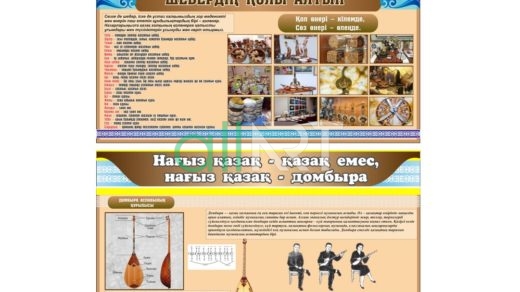 Стенд кабинет технологиясы, стенд кабинет технология, домбра [CDR]
