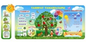 70 детей в векторе ( школа, время года, увлечения, игры) для Казахстана РК [CDR]