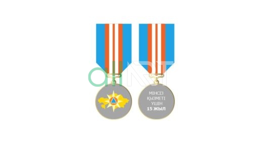 Логотип, медаль MIHCIЗ ҚЫЗMETІ ҮШІН 15 ЖЫЛ [CDR]
