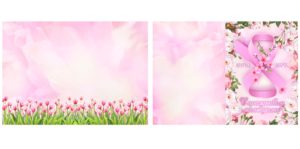 8 наурызға арналған қызғылт қызғалдақ баннері, баннер с розовыми тюльпанами на 8 марта [CDR]