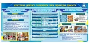 Стенд для кабинета казахского языка в векторе [CDR]